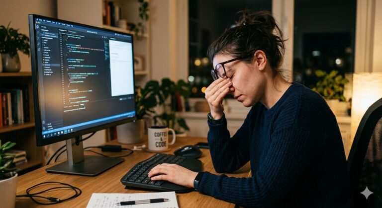 Dores de cabeça no escritório? Como a Optometria Clínica resolve a Síndrome Visual do Computador (SVC) na Baixa de Coimbra